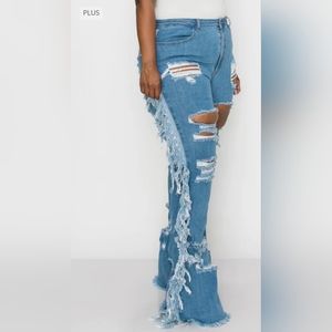 Distressed Plus Size Jeans